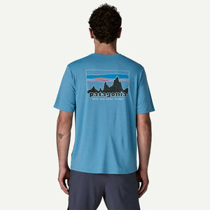 Patagonia Mens Capilene Cool Daily Shirt - 73 Skyline hore Blue - Light Shore Blue X-Dye / S
