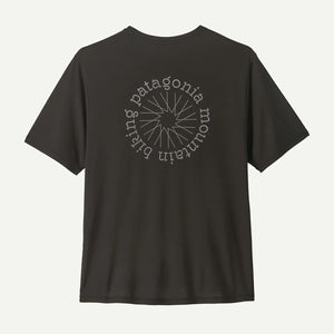 Patagonia Mens Capilene Cool Daily Shirt - Spoke Stencil Black