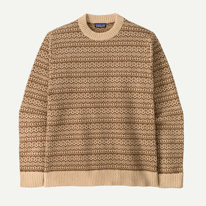 Patagonia Mens Recycled Wool-Blend Sweater Snow Squail: Natural
