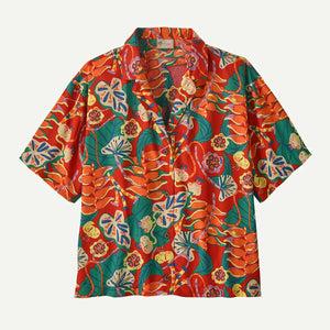 Patagonia Womens Tidal Threads Shirt Tropiclimb: Hot Ember