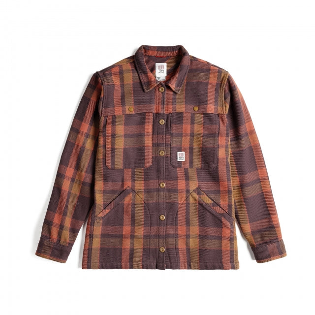 Topo Designs W Mountain Shirt Jacket PepMul Peppercorn Multi Plaid