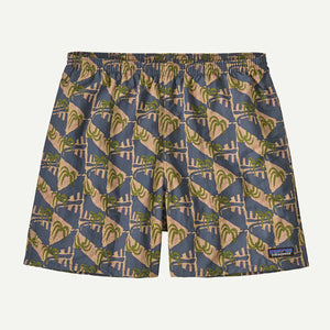 Patagonia Mens Baggies Shorts - 5 in. Jaguar Geo: Dolomite Blue