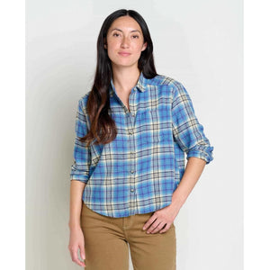 Toad&Co. W Re-Form Flannel Boxy LS Shirt 939 Glacier Ombre