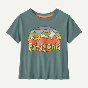 Patagonia Baby Fitz Roy Flurries T-Shirt Blue Sage