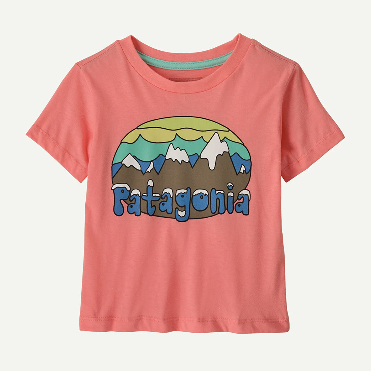 Patagonia Baby Fitz Roy Flurries T-Shirt Pickled Pink
