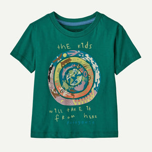 Patagonia Baby Graphic T-Shirt Kids Planet: Gem Green
