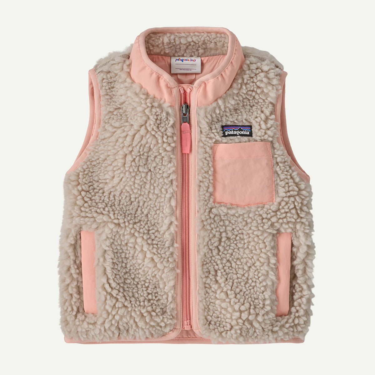 Patagonia Baby Retro-X Vest Natural w/Sunlit Pink