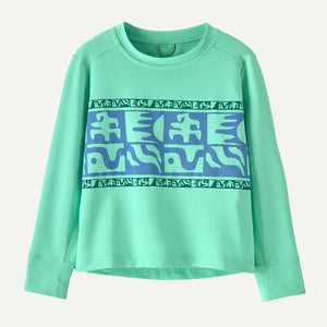 Patagonia Baby Long Sleeve Capilene Silkweight T-Shirt Mother Rays Band: Early Teal