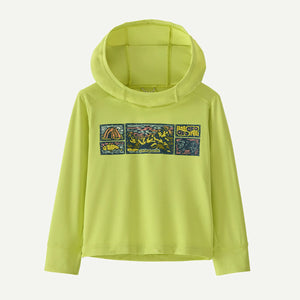 Patagonia Baby Cap Silkweight Hoody River Camp: Celery Green