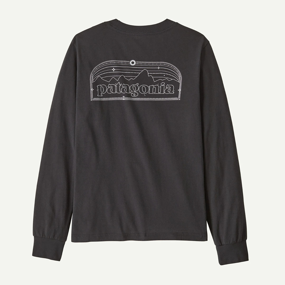Patagonia Kids Long-Sleeved Graphic T-Shirt P-6 Cosmos: Ink Black