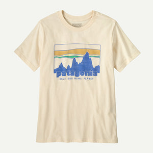 Patagonia Kids 73 Skyline T-Shirt Undyed Natural