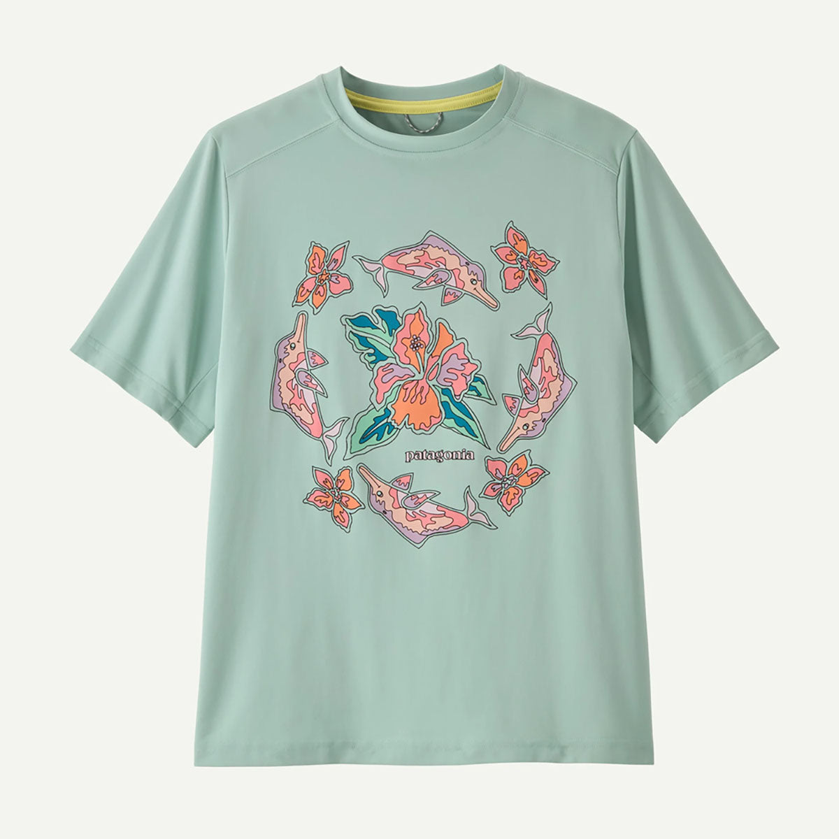 Patagonia Kids Capilene Silkweight T-Shirt Riverbloom: Thin Ice