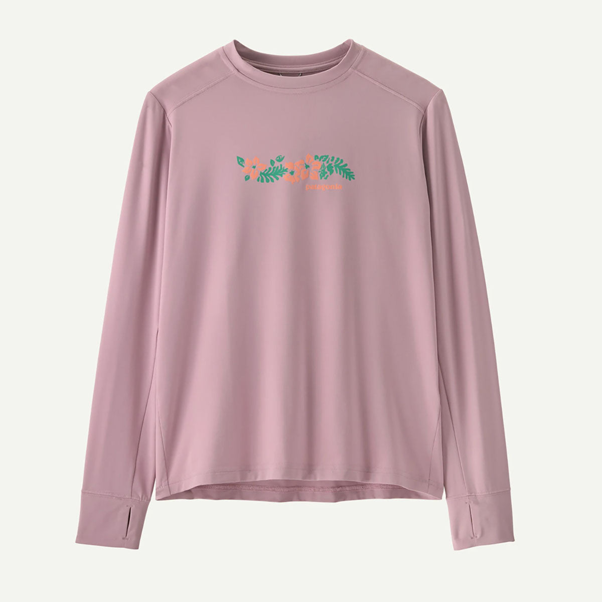 Patagonia Kids Long Sleeved Capilene Silkweight T-Shirt Friend Lei: Quiet Violet