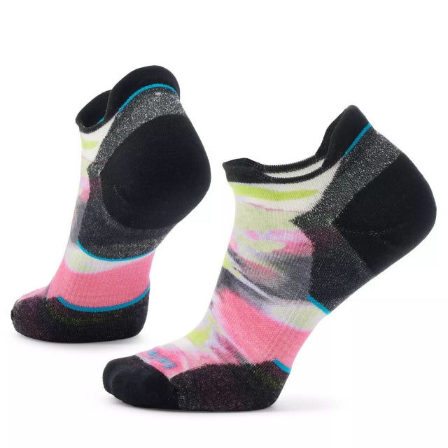 Smartwool Womens Run Targeted Cushion Brushed Print Low Ankle P43 Nightfall Blue