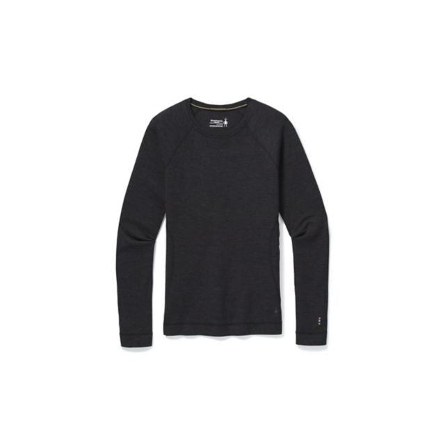 Smartwool Women's Classic Thermal Merino Base Layer Crew 010 Charcoal Heather