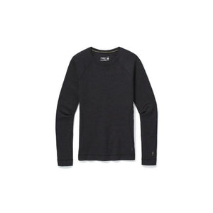 Smartwool Women's Classic Thermal Merino Base Layer Crew 010 Charcoal Heather