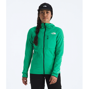 The North Face Womens Summit FUTUREFLEECE Full Zip Hoodie BOY Nebula Green
