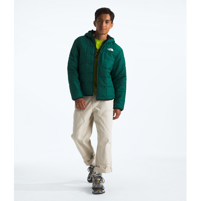The North Face B Reversible Shasta Full Zip Hooded Jacket NL1 Evergreen