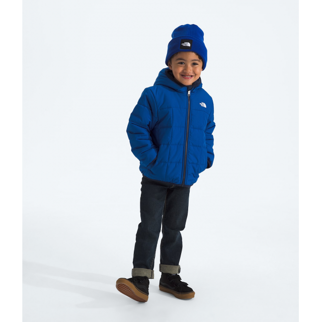 The North Face K B Reversible Shasta Full Zip Hooded Jacket CZ6 TNF Blue