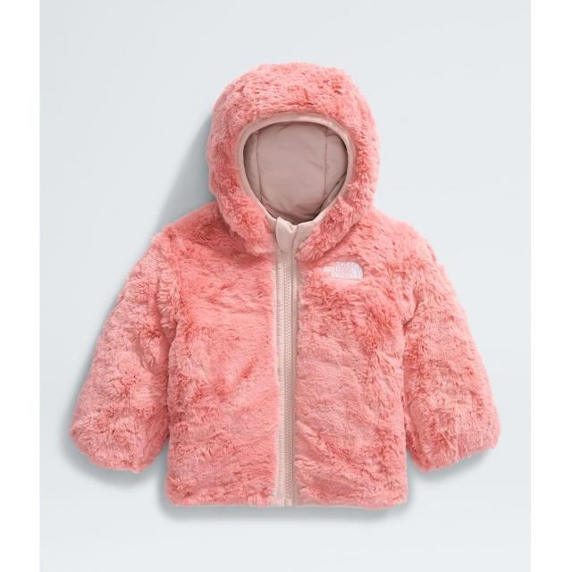 The North Face Baby Reversible Shasta Full Zip Hooded Jacket LK6 Pink Moss
