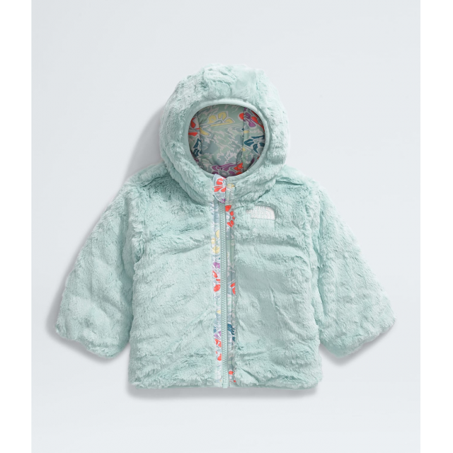 The North Face Baby Reversible Shasta Full Zip Hooded Jacket 3XO Muted Pine Folk Floral Tossed Print