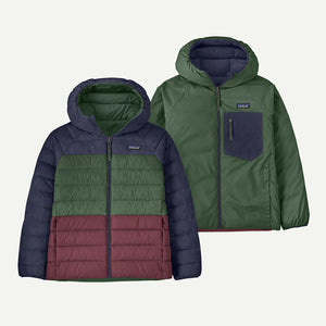 Patagonia Kids Reversible Down Sweater Hoody New Navy