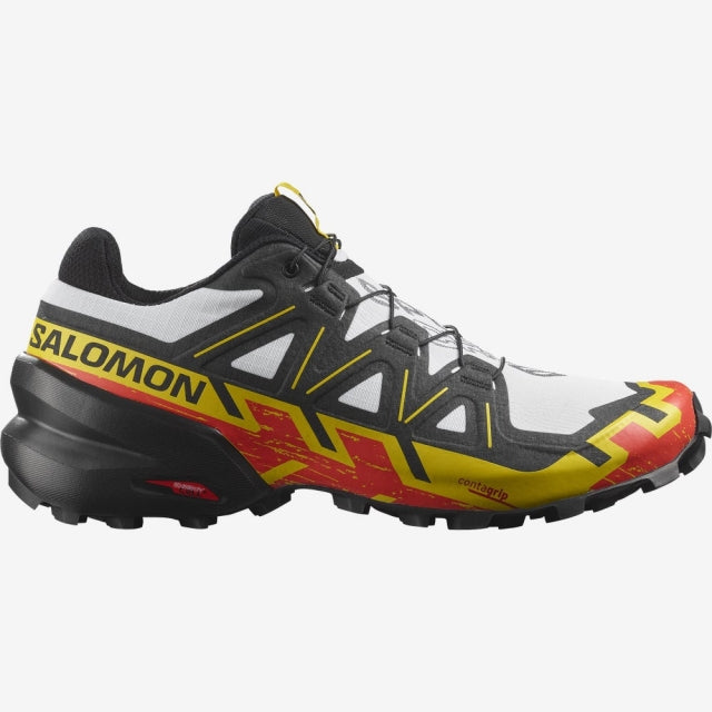Salomon Mens Speedcross 6 White/Black/Empire Yellow