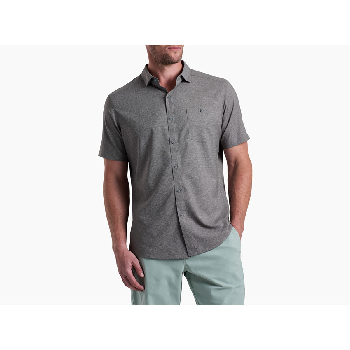 Kuhl Mens Persuadr Short Sleeve Ashwood