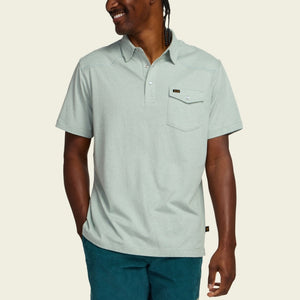 Howler Brothers Mens Ranchero Polo EA Seafoam / S
