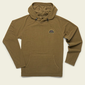 Howler Brothers Mens Palo Duro Grid Fleece Hoodie FAT Fatigue