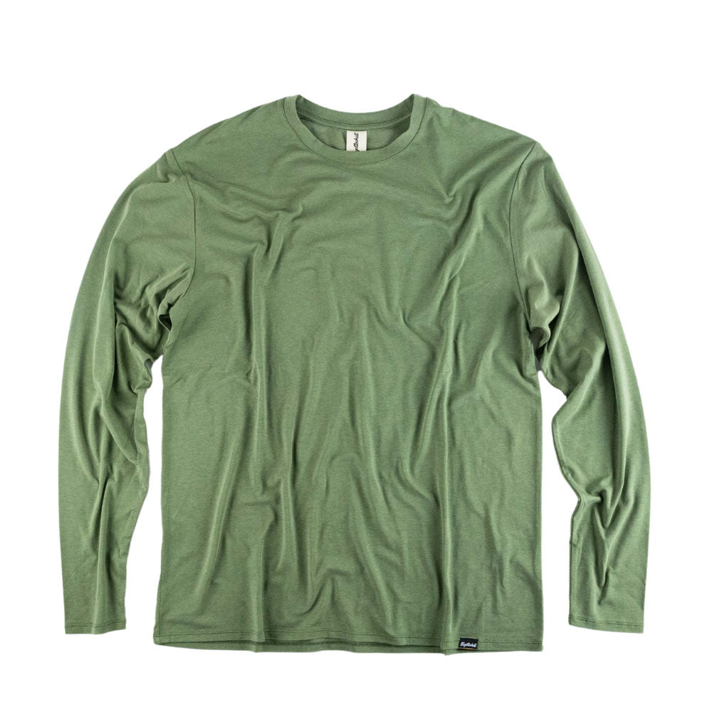 Fayettechill Mens Hobbs LS Tee Mossy Green