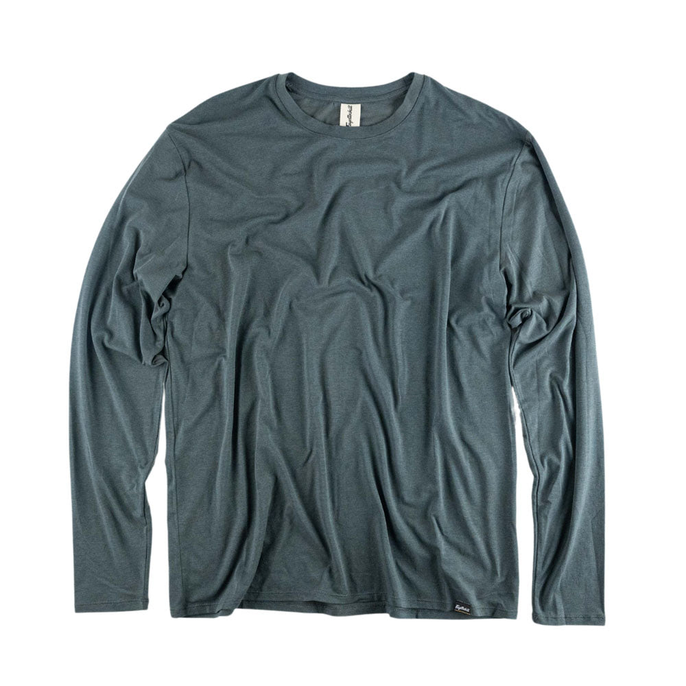 Fayettechill Mens Hobbs LS Tee Charcoal Heather