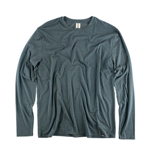 Fayettechill Mens Hobbs LS Tee Charcoal Heather