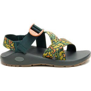 Chaco Womens Mega Z/1 Wide-Strap Classic Sandal Pebble Greenery