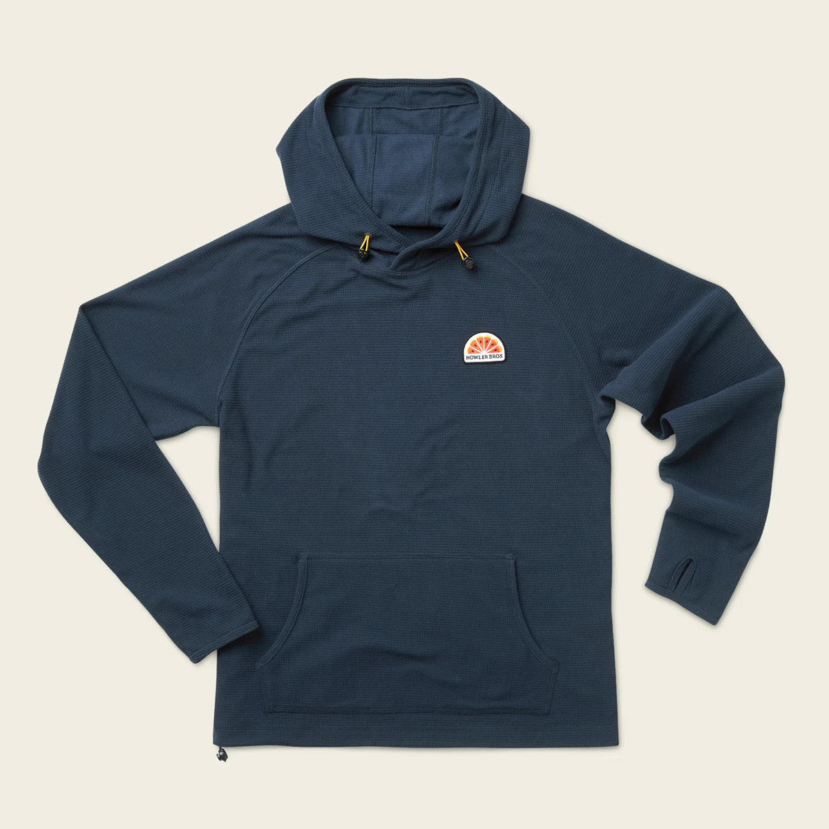 Howler Brothers Men's Palo Duro Grid Fleece Hoodie Naval Blue