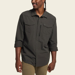 Howler Brothers Mens Emerger Tech Longsleeve Antique Black