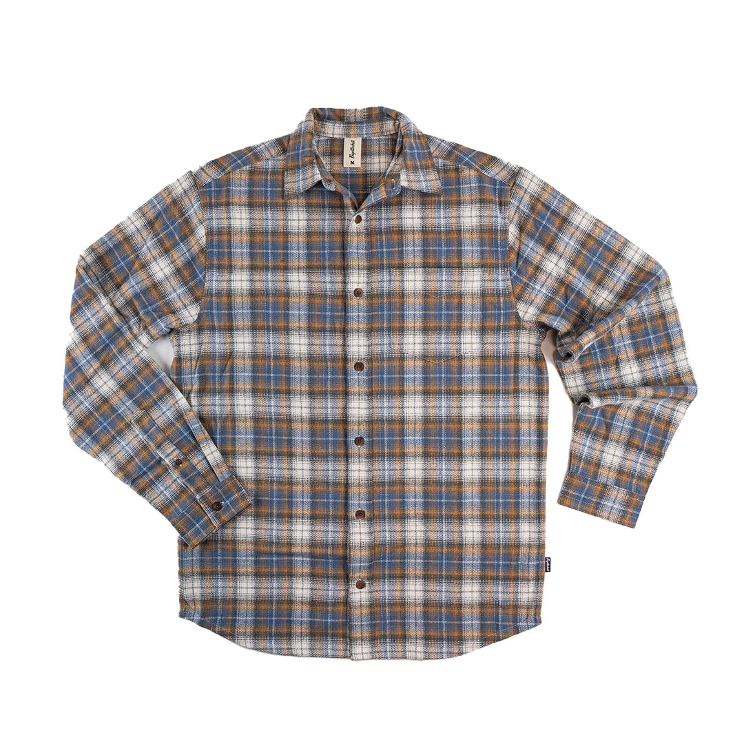 Fayettechill Pettigrew Shirt Cobalt Ember Plaid