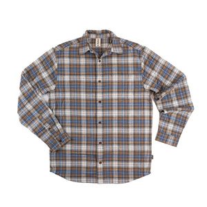 Fayettechill Pettigrew Shirt Cobalt Ember Plaid