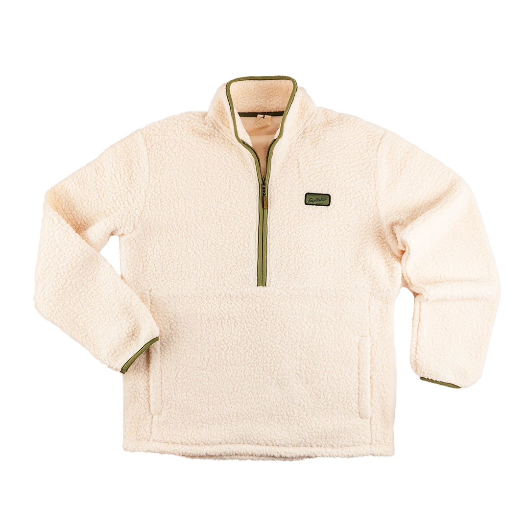 Fayettechill Mens Wailer Half Zip Pearled Ivory