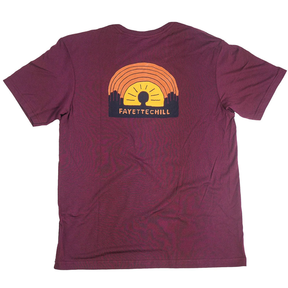 Fayettechill Mens Petroglyphic SS Dark Currant