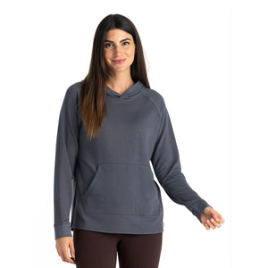 Free Fly Apparel Women's Bamboo Lightweight Fleece Hoodie torm Cloud / S