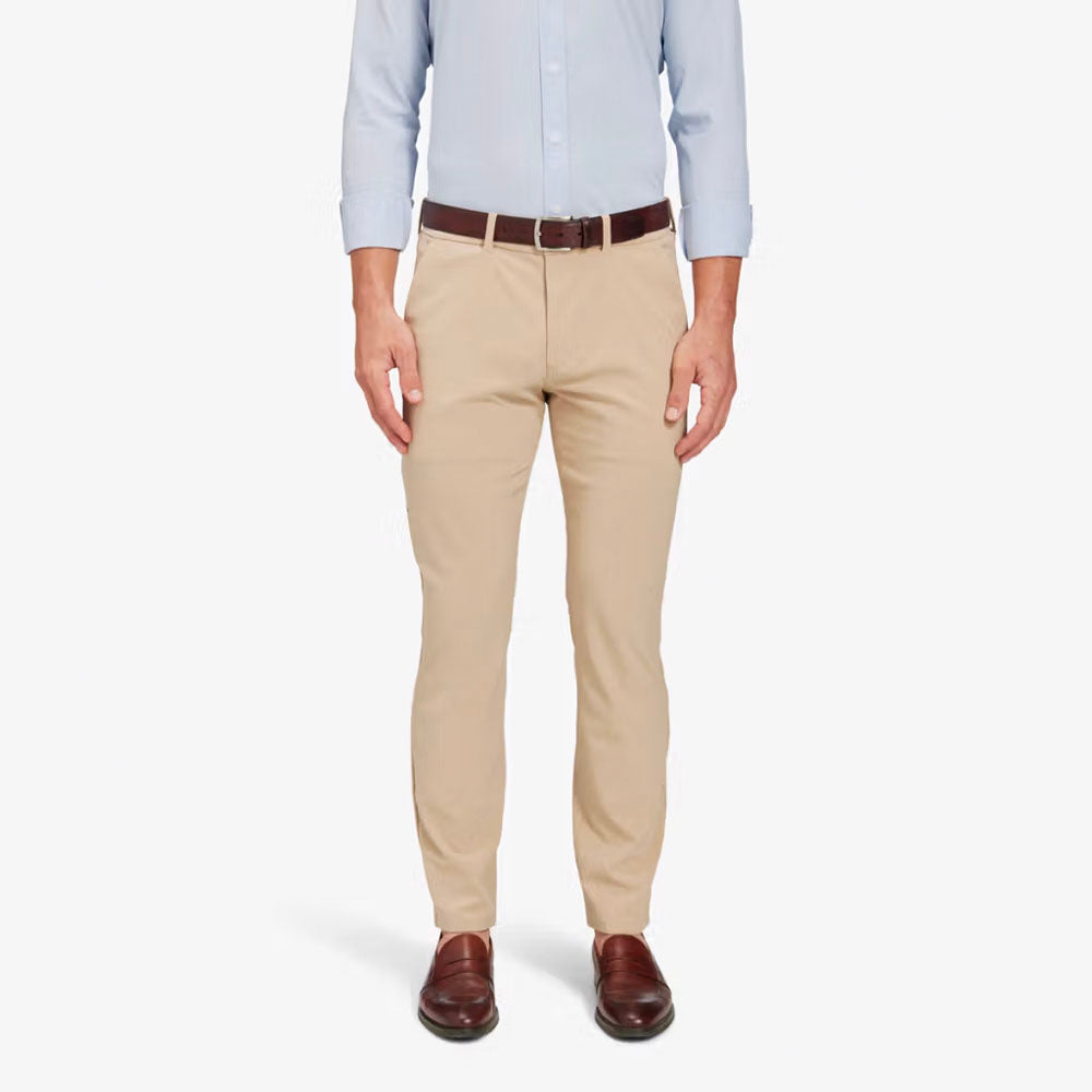 Mizzen+Main Men's Helmsman Chino Pant 32" Khaki Solid