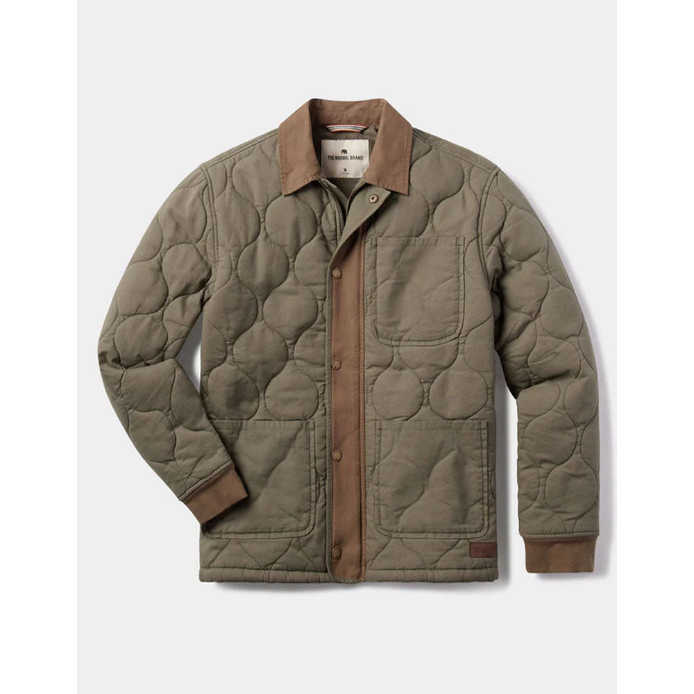 The Normal Brand Men's James Canvas Liner Jacket Moss/Cedar