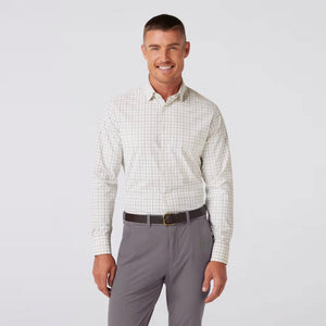 Mizzen+Main Men's Leeward Dress Shirt White Eric Plaid