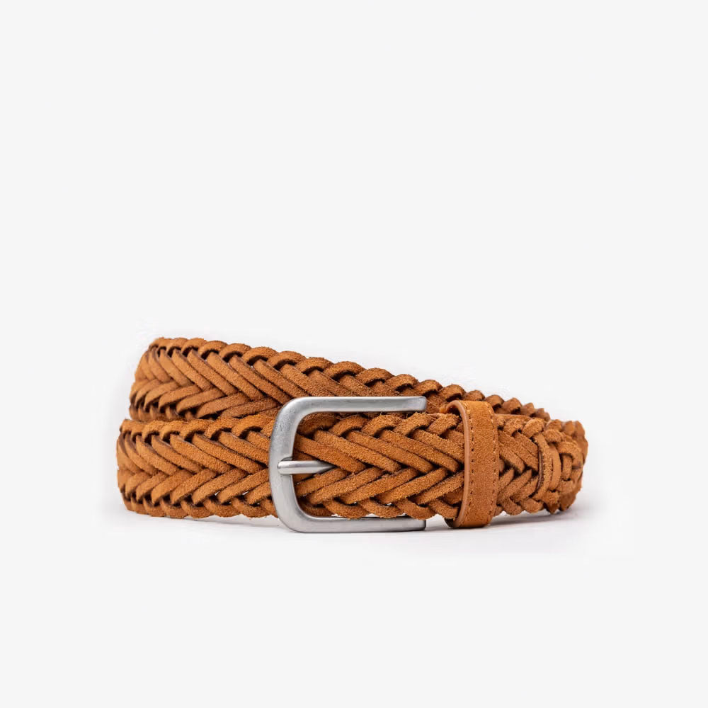 Mizzen+Main Suede Belt Medium Brown
