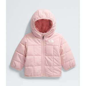 The North Face Baby Reversible Shasta Full Zip Hooded Jacket Pink Moss