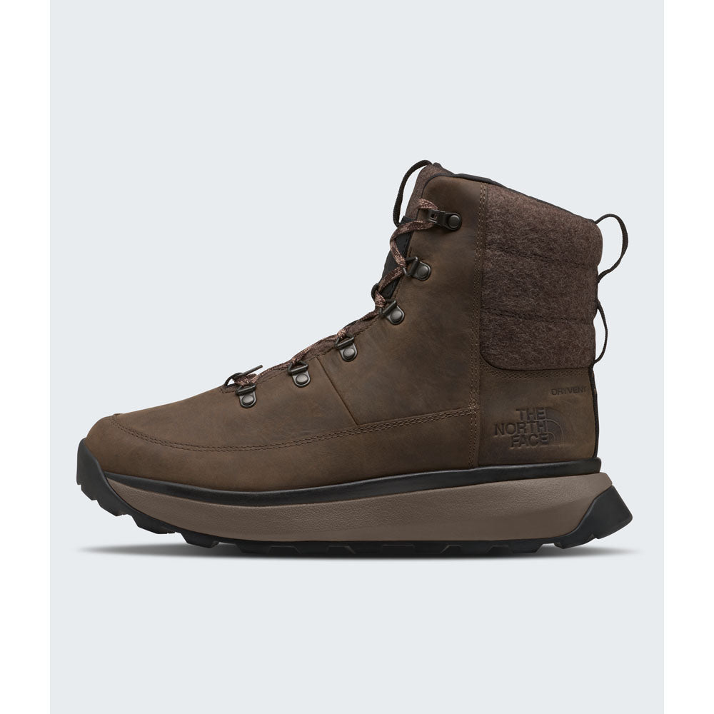 The North Face Mens Bergen Leather Waterproof Demitasse Brown/TNF Black