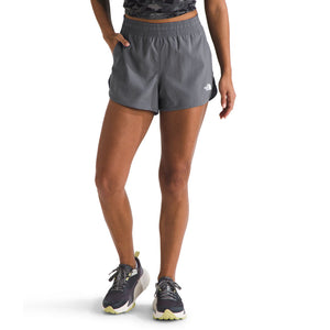 The North Face W Flex Woven Short 3in- Reg Smoked Pearl