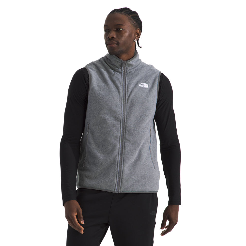 The North Face Mens Glacier Fleece Vest TNF Mid Grey Heather