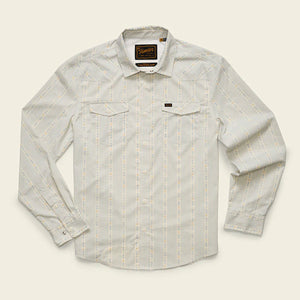 Howler Brothers Mens H Bar B Tech Longsleeve osquero Stripe : Off White / M